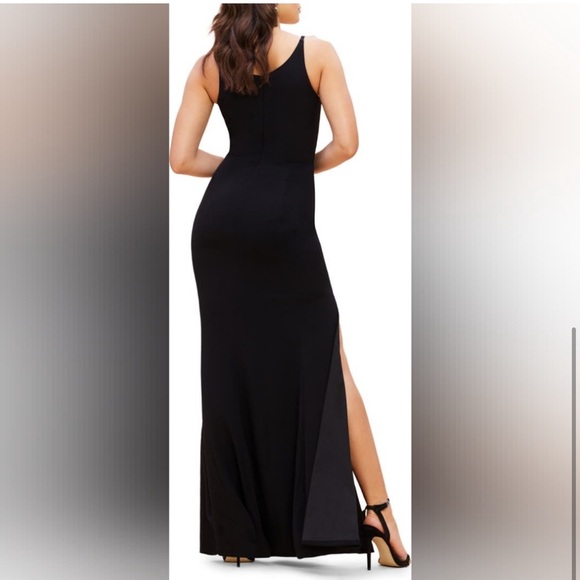 Dress the Population Iris Gown – Black Plunging Maxi Dress Size XXL NWT - Picture 5 of 9